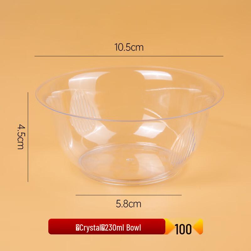 Disposable Transparent Plastic Food Bowls