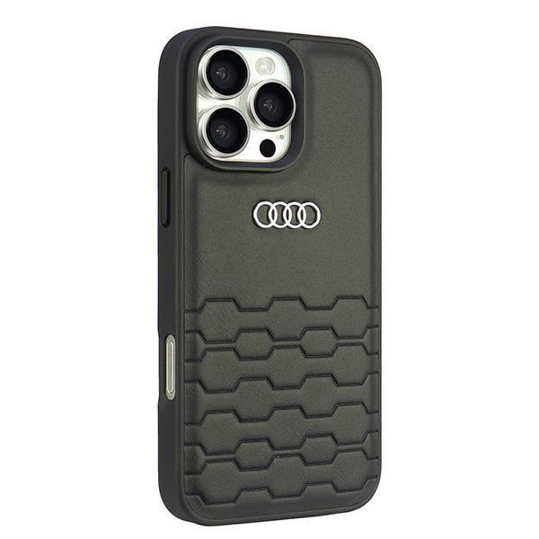 Audi Synthetic Leather Iphone 16 Pro Max6.9 Black Hardcase Au-Tpupcip16Pm-Gt/D2-Bk