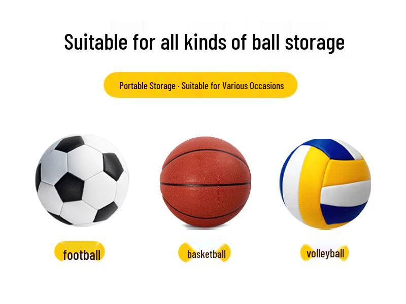 Large Capacity Ball Storage Bag for Football, Basketball & Volleyball Training