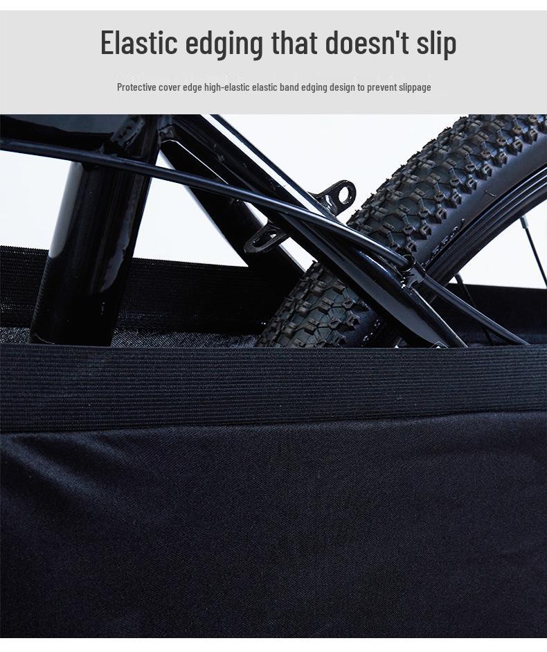 Universal Black Dustproof Bicycle Cover - Mountain & Road Bike Protection
