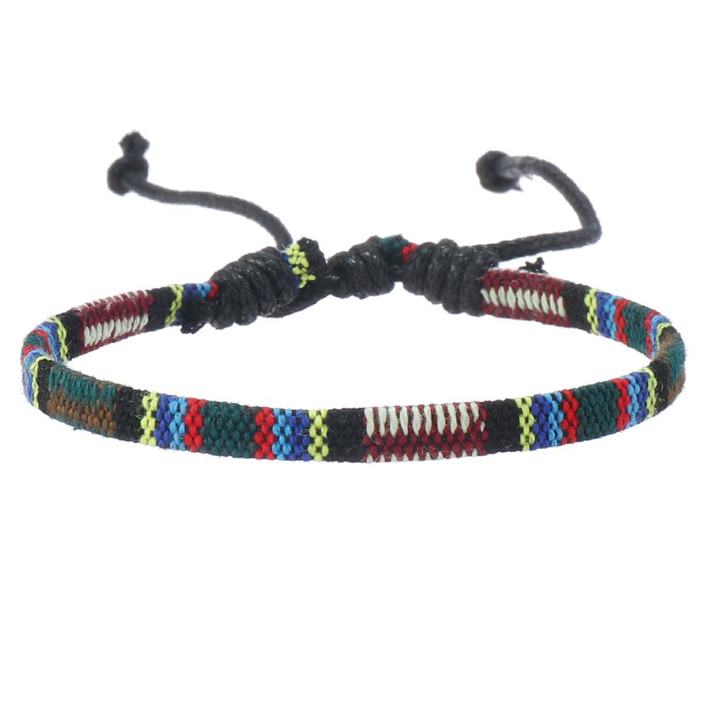 

Этнический стиль Ручной работы Красочный плетеный пляжный браслет