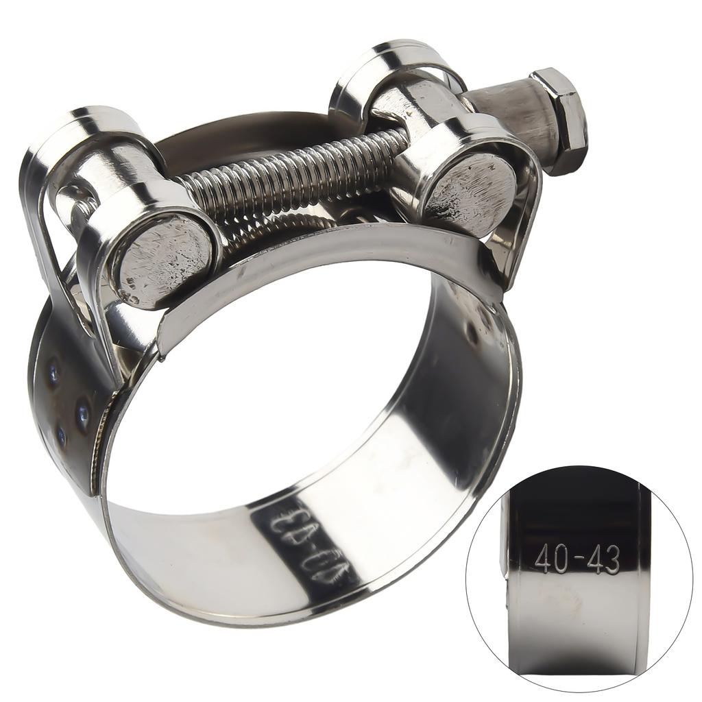 Hose Clamps-Clips Stainless Steel Heavy Duty T Bolt Exhaust Type 1-50 For Engine Intake Hose Exhaust Clamps Turbo Pressure Hoses