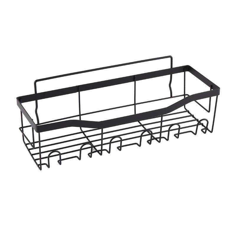 Punch-Free Wall-Mounted Bathroom Storage Rack and Organizer Shelf