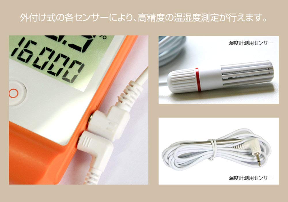 SUNNY Temperature and Humidity Data Large LCD External Sensor To Highly Accurately Record Compact and Storage Capacity USB Alarm Operating Time Up To