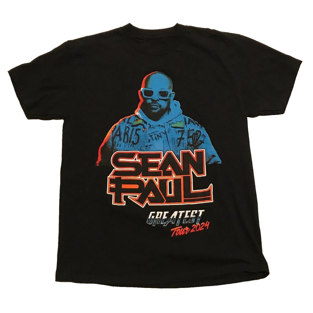 VTG Sean Paul Greatest Tour Heavy Cotton Black S-5XL T Shirt TT526 Unisex T-Shirt S