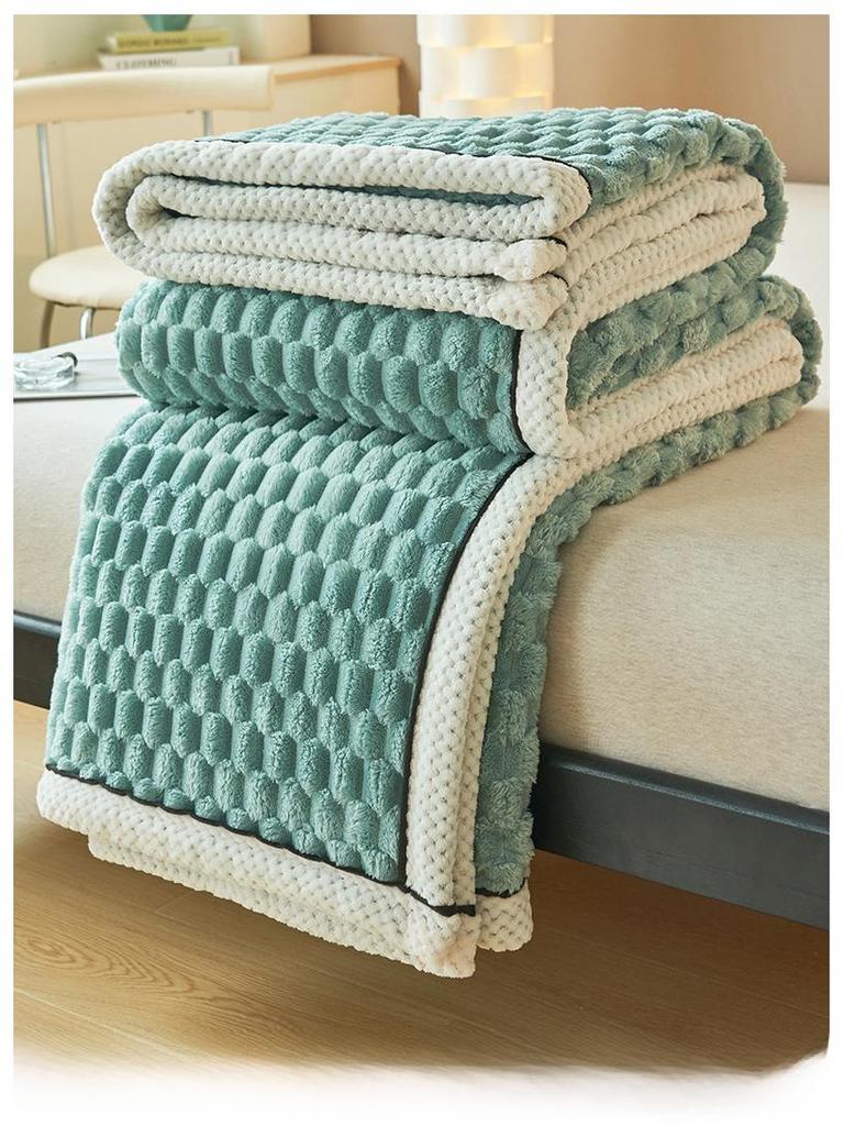 Double-Layer Thick Velvet Blanket - Bed, Sofa, & Cover Sheet