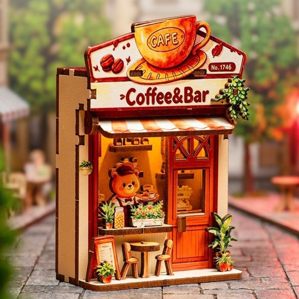 Animals Shop Fridge Magnet DIY DIY Handcraft 3D Puzzle Model Kit Creative Mini House Puzzle