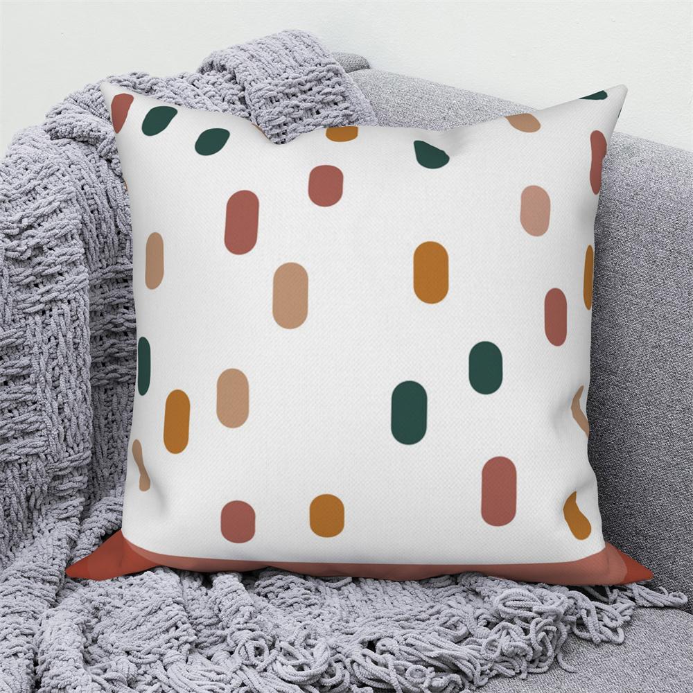 Pillowcase Decoration Home Office Car Abstract Branches and Leaves Nordic Curved  Sofa Cushion Cover