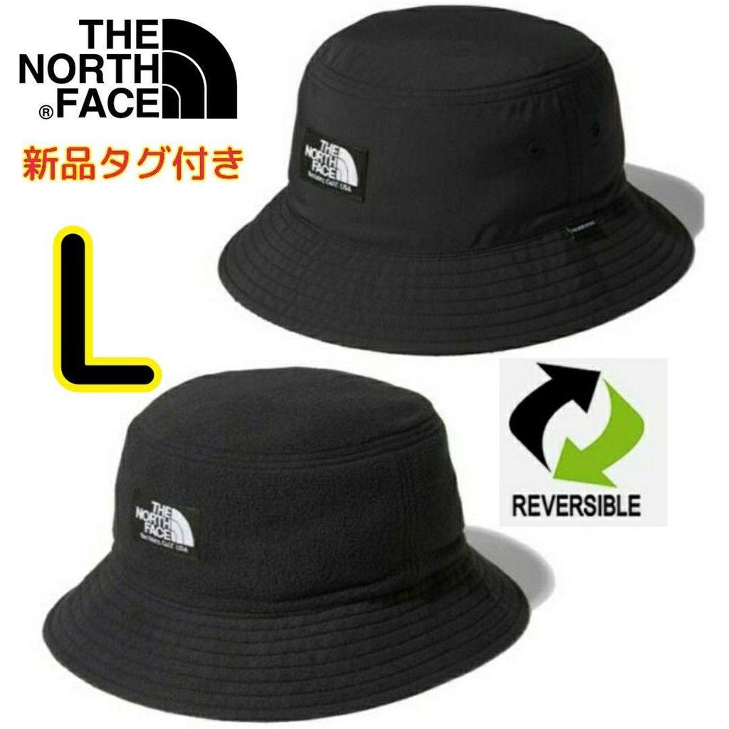Used The North Face Reversible Bucket Hat L Black Hat THE NORTH FACE