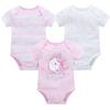 Baby Romper Summer Short-Sleeve Thin Triangle Onesie Three-Piece Set for Boys and Girls 0-3 Months 6