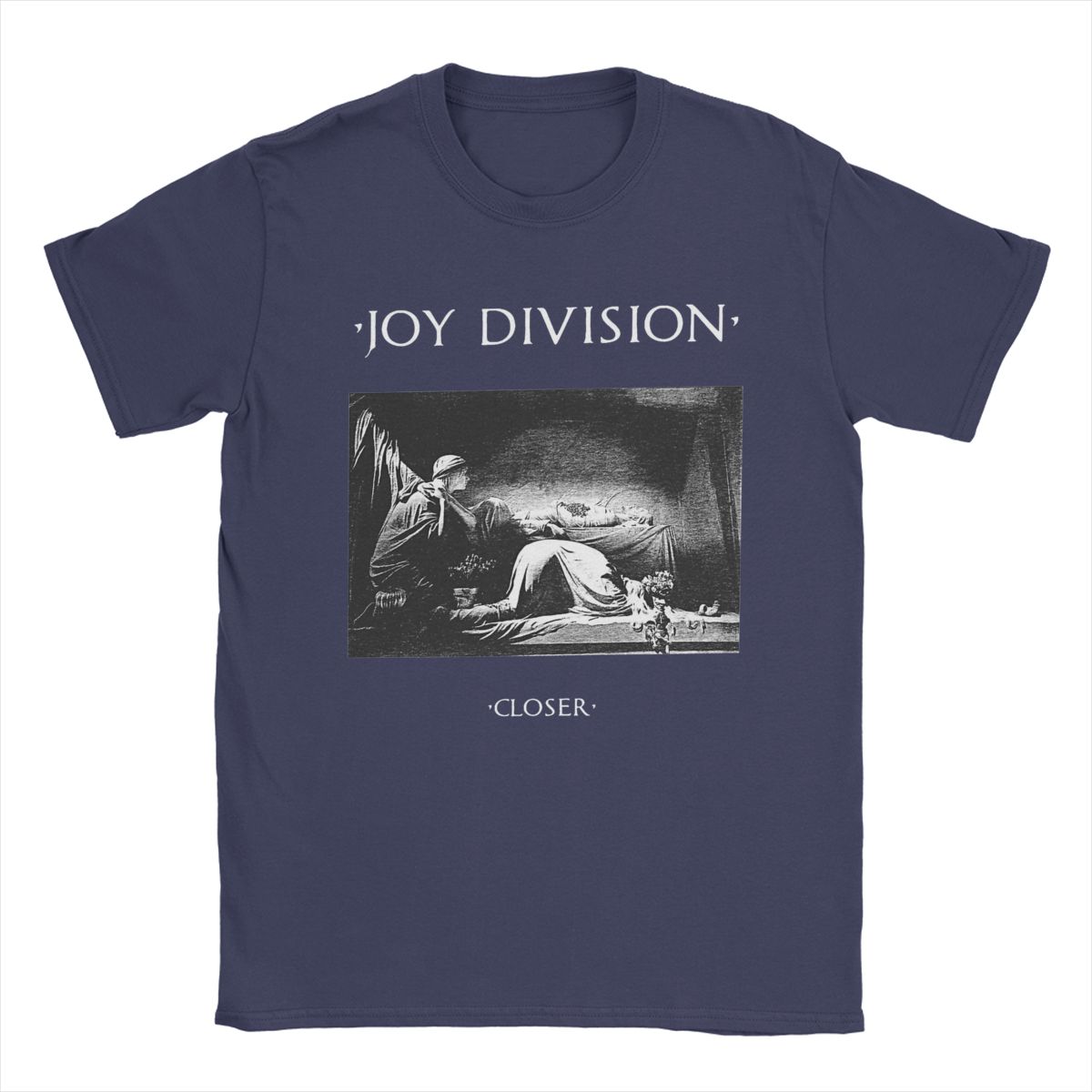 

Чоловіча футболка Joy Division Повсякденні футболки з коротким рукавом та круглим вирізом Футболка з чистої бавовни Ідея для подарунка Одяг XXXXXL темно-синього кольору