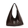 Solid Color Retro PU Tote Bag Tote Bag Underarm Packs Sweet Large Capacity Handbag  Office Worker