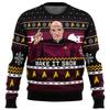 Pulover Urât de Crăciun Star Trek Căpitanul Picard Bărbați Pulover Gât Rotund Mânecă Lungă Top