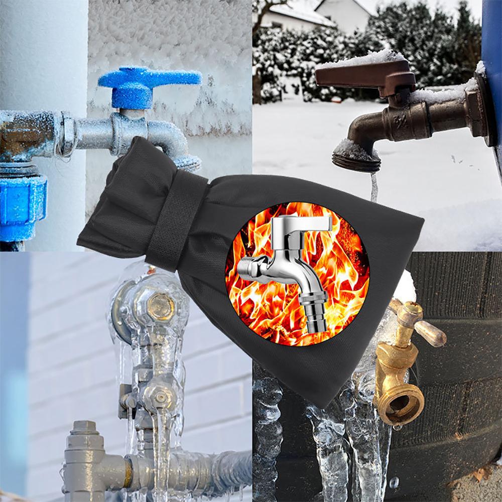Faucet Waterproof Freeze Protection Cover Winter Outside Garden Faucet Cover Protection Sock Reusable Tap Protector for Outdoor