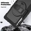 Heavy Duty shockrpoof Case Hand/Shoulder Strap Stand for Samsung Galaxy Tab S10 FE+ Plus 13" X620/X626B With Screen Protector