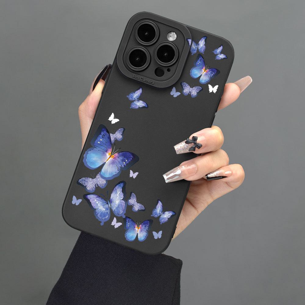 

Защитный чехол с узором бабочки для Apple iPhone 15: Все включено, линзы устойчивы к износу и падениям. iPhone 7 Plus/8 Plus чёрный