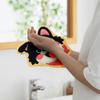 Kawaii Dog Shaped Hand Towel Hanging Cloth for Bathroom Soft Absorbent Hand Towel Cartoon Dog Kid Towel Kitchen Handkerchief