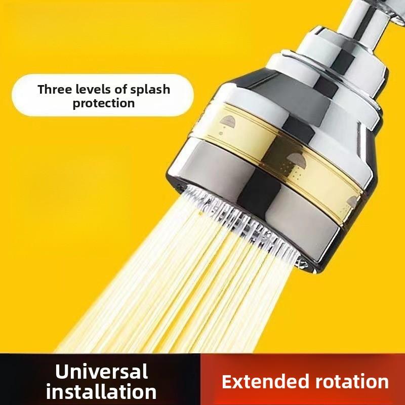 Hlava kuchyňské baterie odolná proti stříkající vodě je otočná a vyměnitelná a dřezová baterie se dá otáčet do všech směrů.