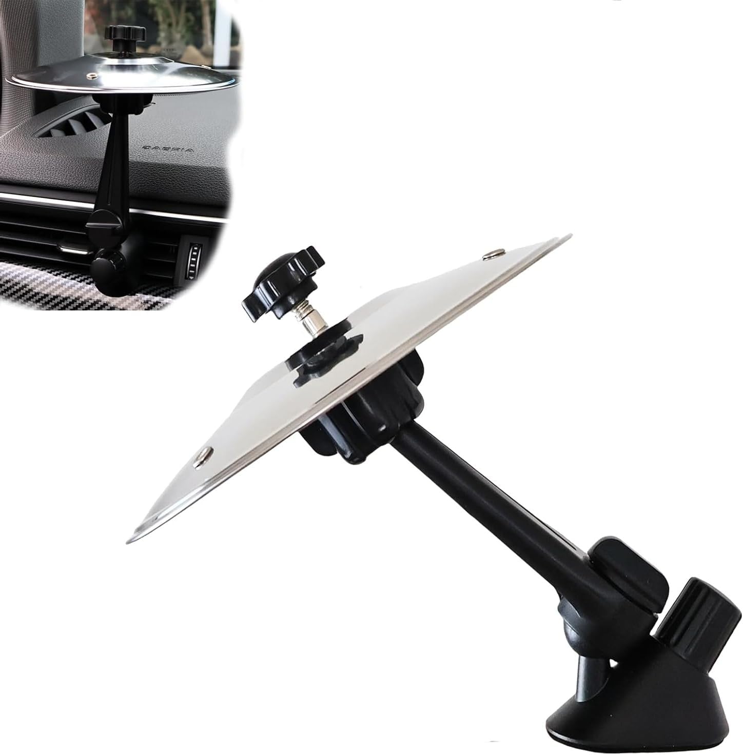 

1 шт. Автомобильный крэш-тарелка, воздуховод, мини-барабан, автомобильные тарелки для ручной игры, автомобильная тарелка для барабана, воздуховод, музыкальный инструмент для автомобильного интерьера серебряный