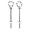QWORK Machinery Eye Bolt with Shoulder, 5 Pack 1/2"x6" Long 316 Stainless Steel Marine Grade Thread Machinery Shoulder Lifting Ring Eye Bolts