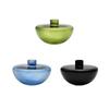 1PCS Half-Moon Shaped Decorative Bowl Creative Multi-functional Blue Aroma Diffuser Bottle Colorful 12.5x8.5cm
