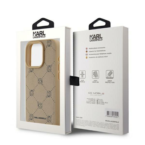 Karl Lagerfeld Klhmp15Lpgkhphe Iphone 15 Pro 6.1 Beżowy/Beige Magsafe Karl Head