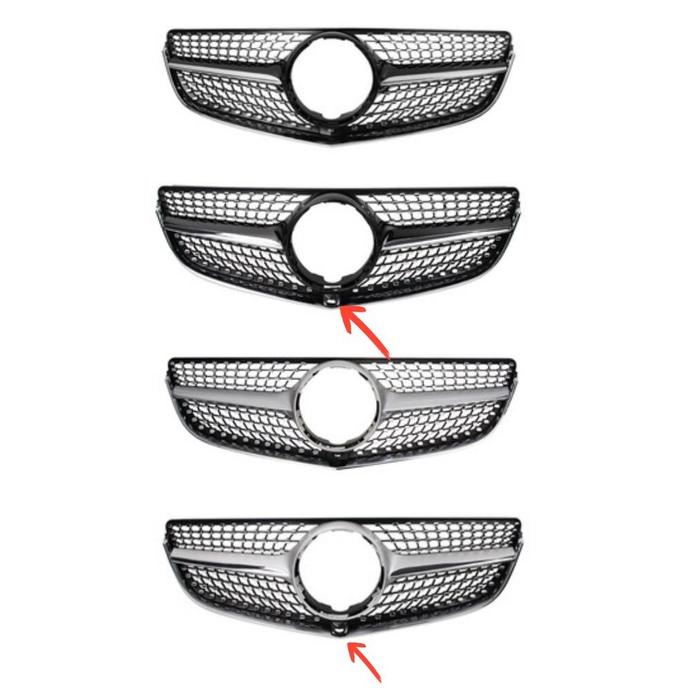 Sport Front Grille for Mercedes Benz E Class W207 C207 Coupe Cabriolet 2014-2016, Middle Mesh Grill for E200 E260 E350 E400 E500