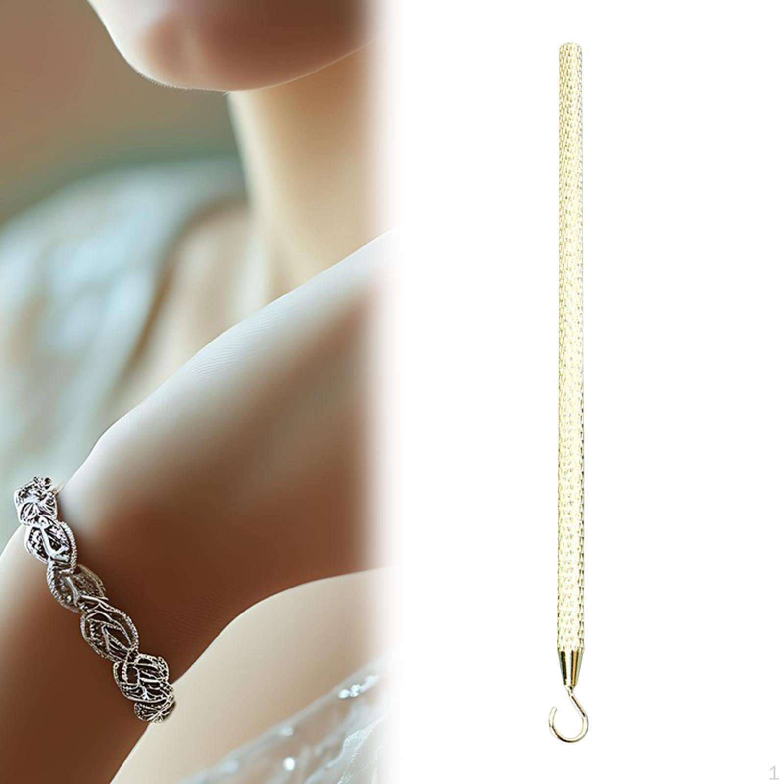 

Bracelet Helper Assistance Tool Jewelry Clasp with Hook for Necklace Lady Golden
