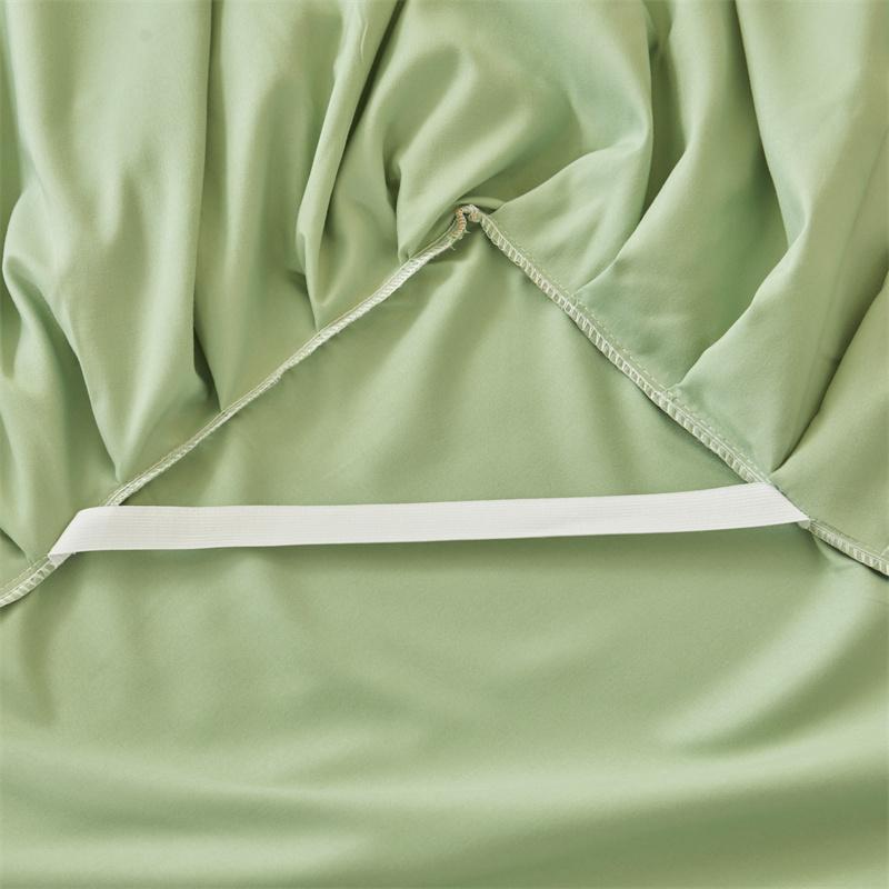 Bettrock Einteilig Zuhause Schlafzimmer Tulpenstickerei Bettlaken Spitze Spitzenbesatz