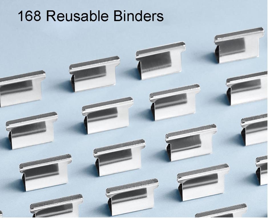 Xiaomi Staple Metal Clip Push Hand Paper Clipper with Refill Fixing Organizing Stapler Reusable Push Clamp For Document Binding