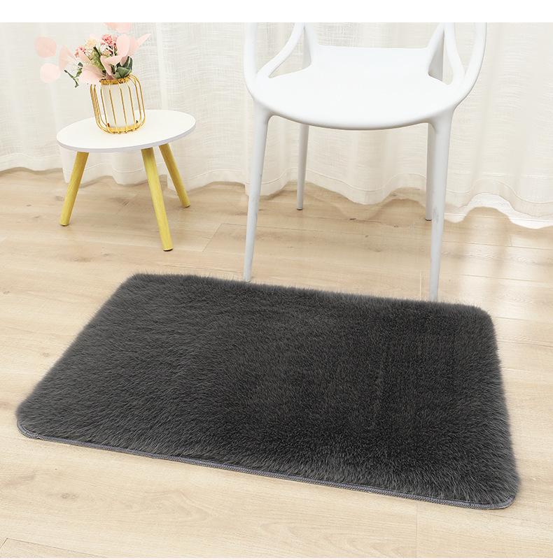 Washable Faux Fox Fur Rug for Home - Living Room, Bedroom, Entrance, or Kid's Room.