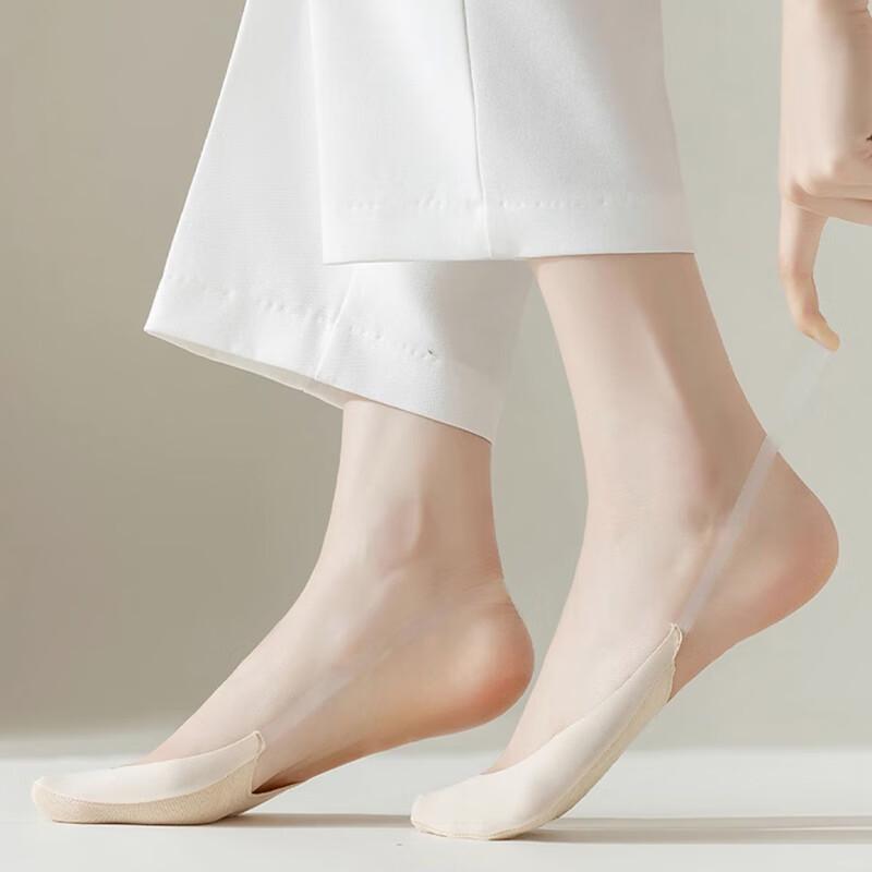 Langsha Women's Breathable Anti-Slip Half-Palm Invisible Liner Socks
