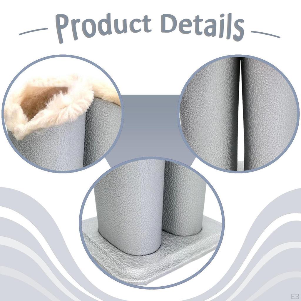 Lined Eyeglasses Holder Glasses Case Double Head Soft Lining Display Stand for Office Home