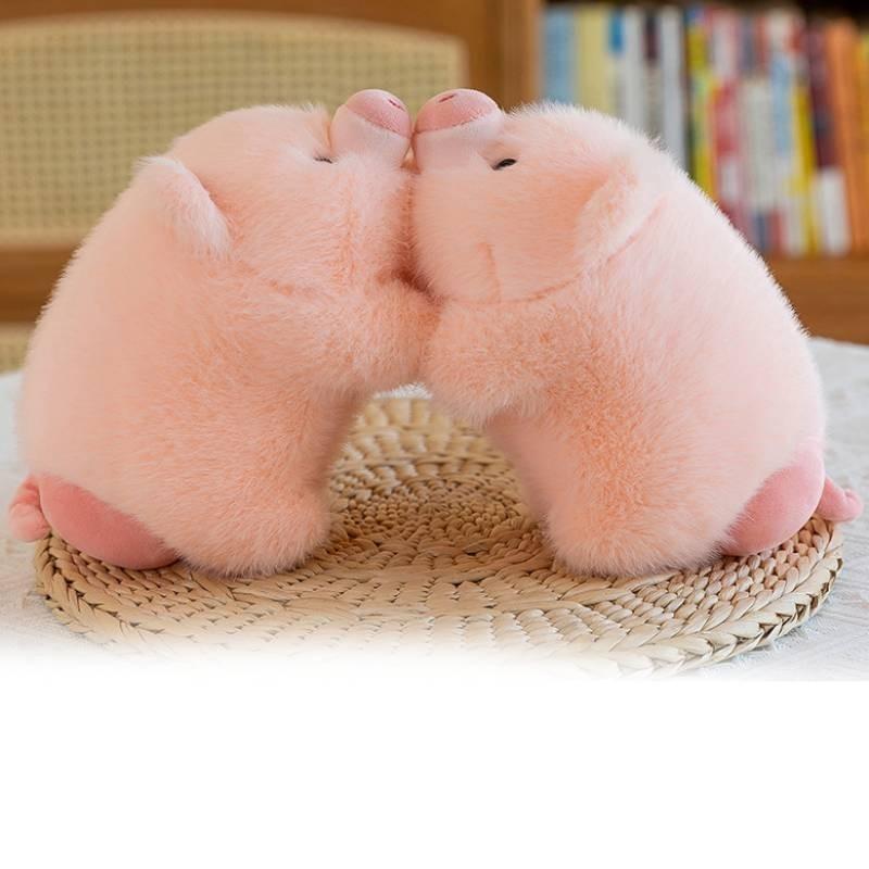 Charming Short Plush Pig Apple Pillow Perfect Gift For Kids And Adults 26cm 36cm