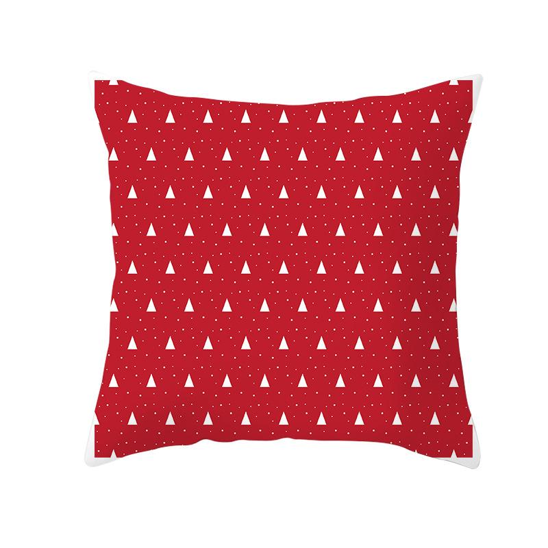 Red Series Christmas Pillow Covers for Home Use, Peach Skin Pillow Covers, Sofa Cushion Covers