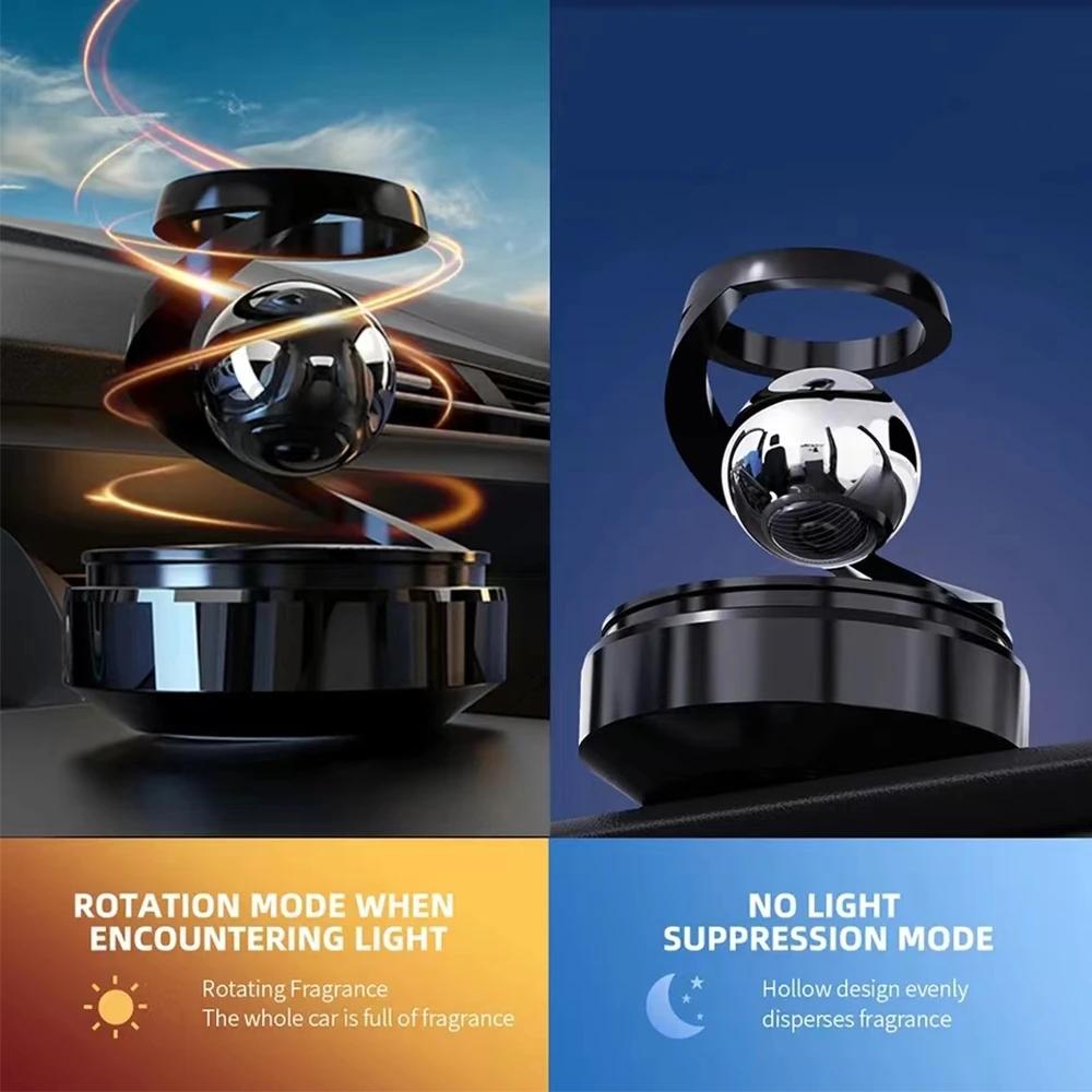 Solar Car Air Freshener Interstellar Levitation Rotating Auto Flavoring Car Perfume Deodorant Diffuser Interiors Accessories