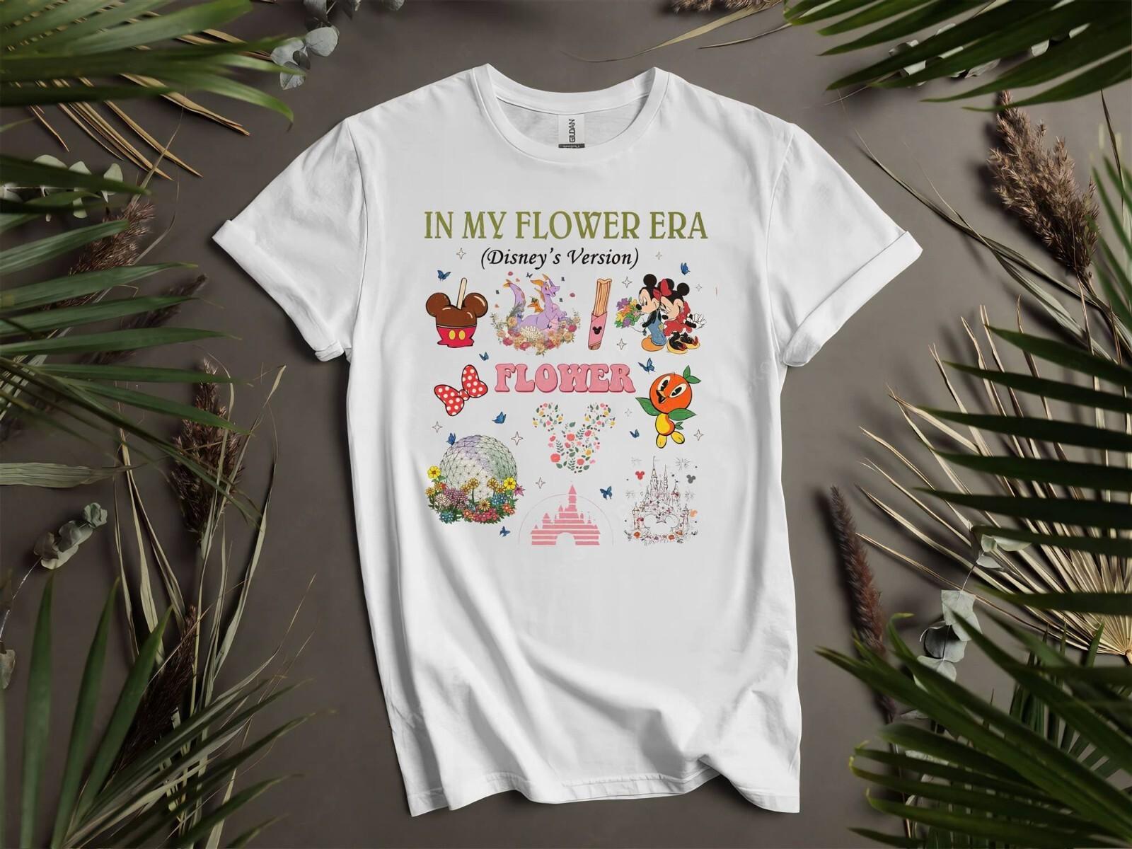 Vintage In My Flower Era Mickey T-Shirt Mens Womens Tees Top T Shirt Mens Womens Tees Top Men Women Unisex Tshirt K863 XL