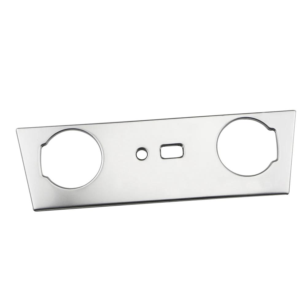 For Hyundai Encino Kona Kauai 2017 - 2025 LHD Center Cigarette Lighter USB Button Panel Trim Decoration Sticker Car Accessories