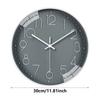 Quiet Wall Clock 11.81Inch Battery Operated Modern Analogs Decorative Clock for Kitchen Office Bathroom Bedroom Decors