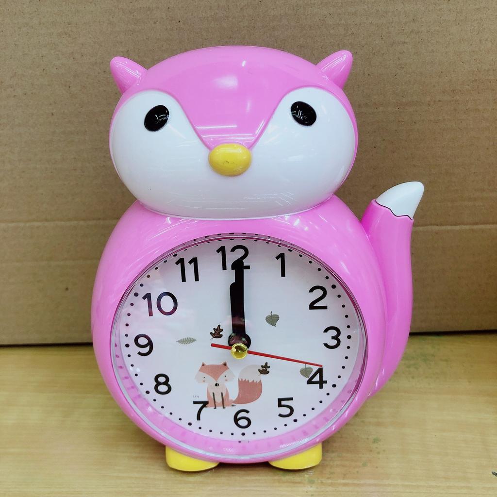 Children's cartoon creative alarm clock super cute fox student gift mute alarm clock