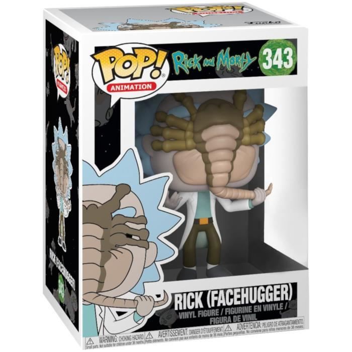 Figurine Funko Pop! Rick et Morty: Rick w/Facehugger
