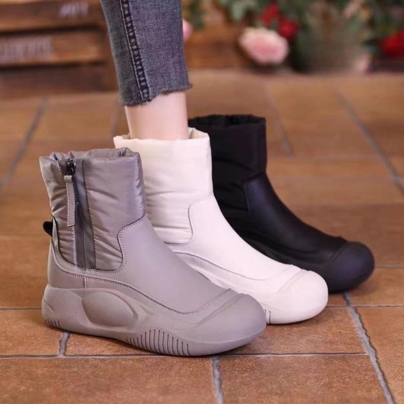 New Cotton Shoes Snow Boots for Women Winter Plush and Thick Women's Shoes Anti Slip and Warm Cotton Shoes Snow Boots
