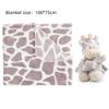 2pcs/set Stuffed Animal Plush Baby Blanket 75*100cm Baby Gift Newborn Baby Sleeping Blanket Bunny Design Flannel