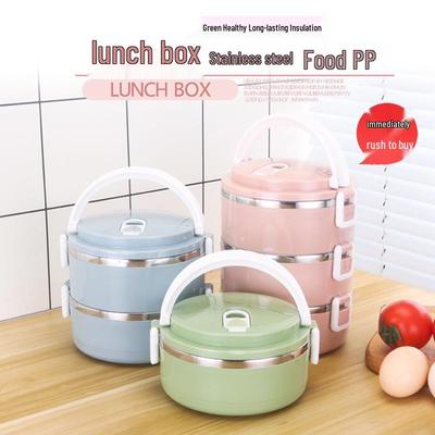 Double-Layer Stainless Steel Insulated Bento Lunch Box