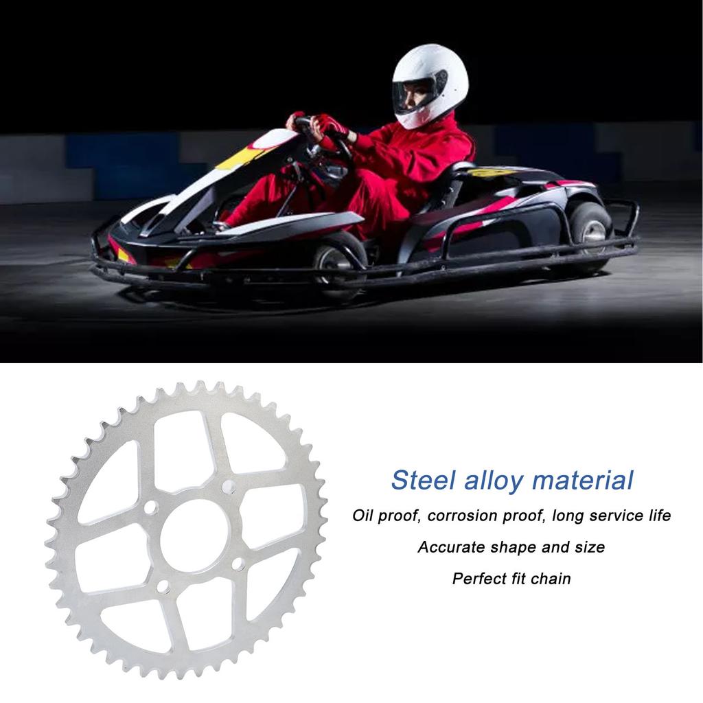 45T Steel Rear Back Sprocket Cog 520 Chain Sprockets For DIY Motorcycle ATV Karting Repair Accesspries