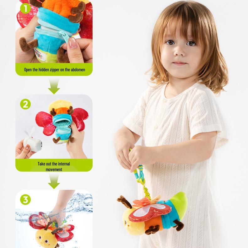 Jollybaby Insect Plush Hanging Mobile - Soothing Crib and Stroller Toy for Babies 0+
