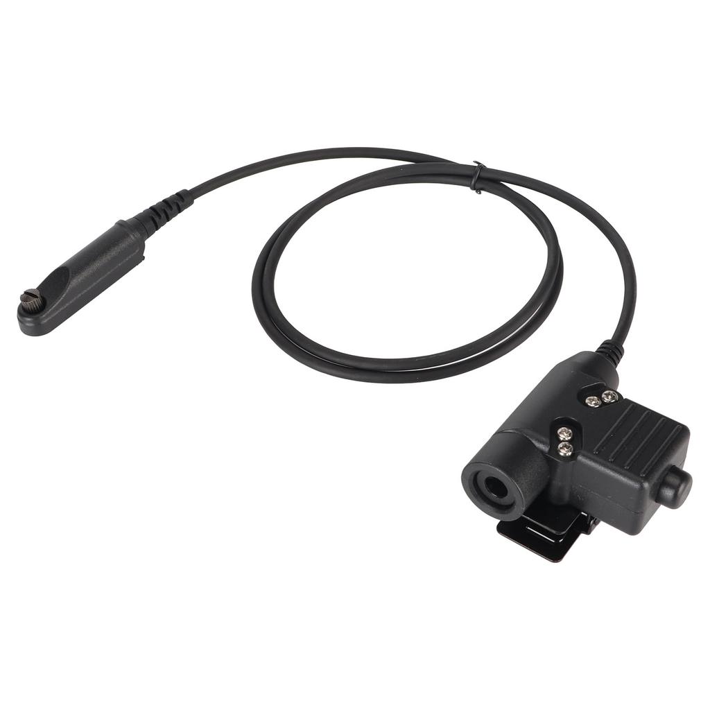 Cabo Adaptador PTT U94 35,4 pol. Cabo Conector para Fone de Ouvido Walkie Talkie Compatível com Baofeng UV9R UV 9R Plus UV XR BF A58