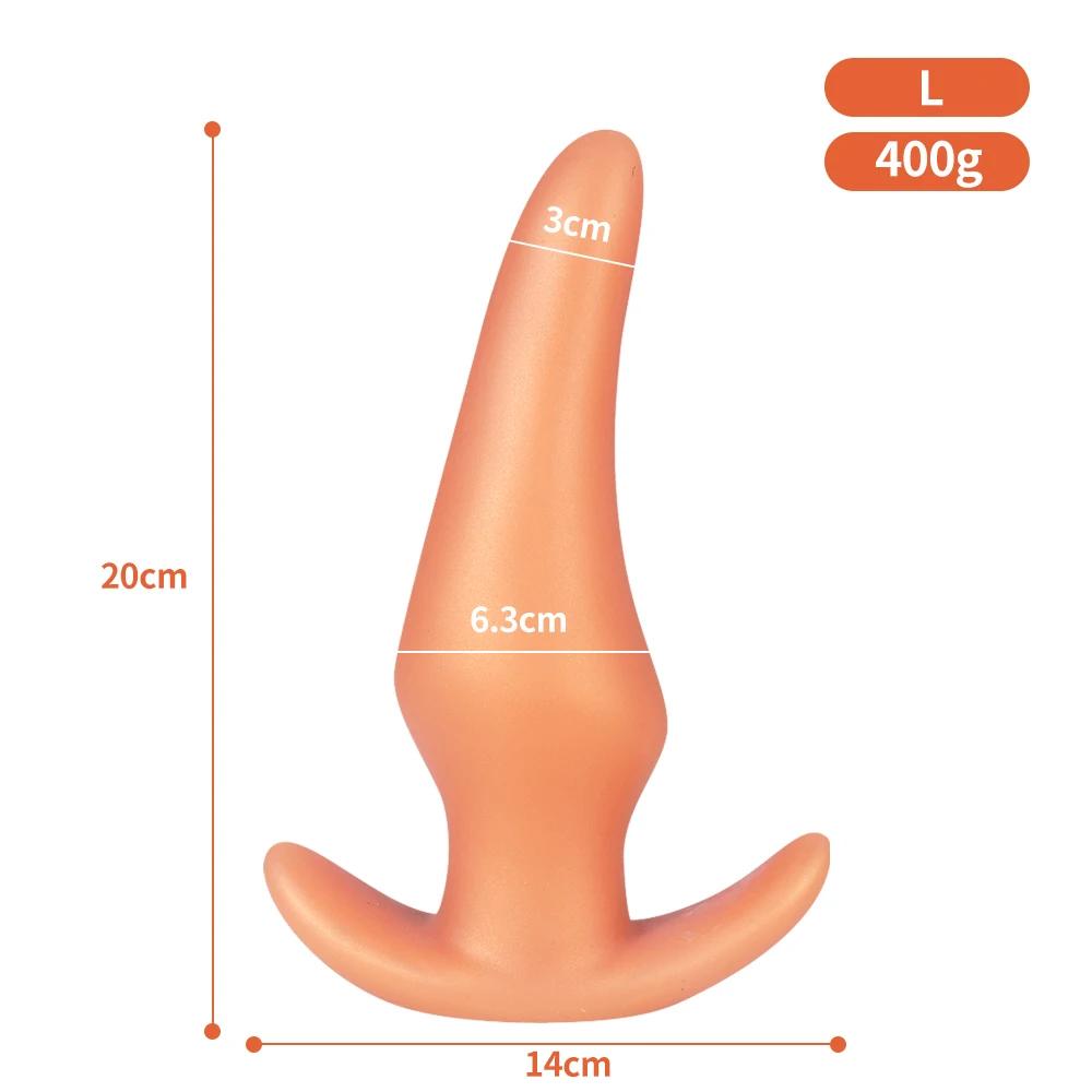 Ultra-Soft Body-Safe Liquid Silicone Anal Plug | Anti-Drop Design for Prostate Massage & Anal Training | Comfort Fit Large Size