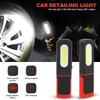 Poderosa cob led luz de trabalho carro garagem mecânico lâmpada usb recarregável lanterna tocha magnética luz de emergência luz de advertência