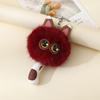 Cute Plush Toy Cat Doll Keychain Fluffy Soft Anime Stuffed Key Ring Backpack Bag Pendant Lovely Gift